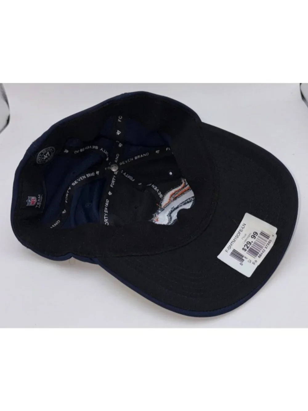 Denver Broncos 47 Brand Closer Stretch Fit Hat Cap One Size NFL Navy NWT